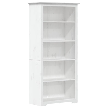 Boekenkast – Boekenrek – Opbergkast – Vakkenkast – Stellingkast – Massief Essenhout – 5 Ruime Planken – Compact Ontwerp