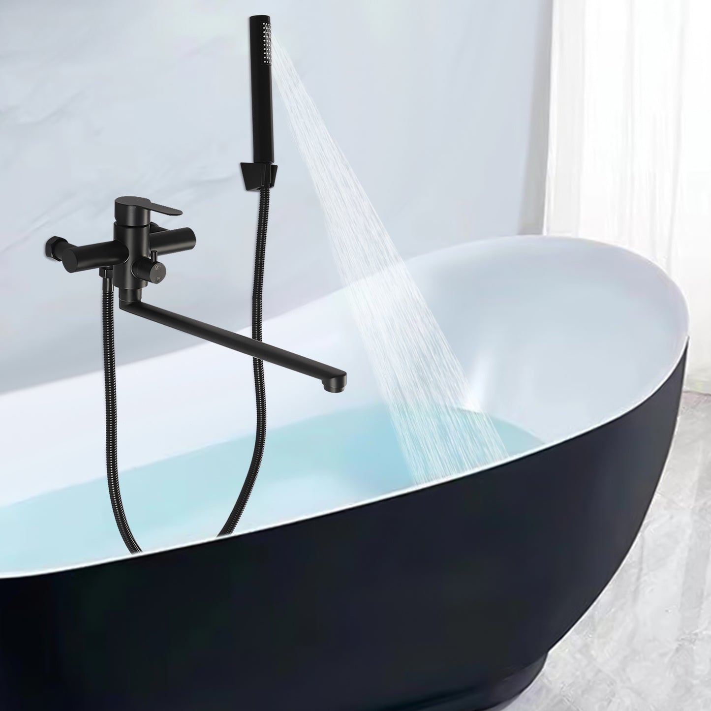 Douchekraan – Mengkraan – Douche Mengkraan – Handdouche – Douche Set – Mat Zwart Design – 360° Draaibare Handdouche