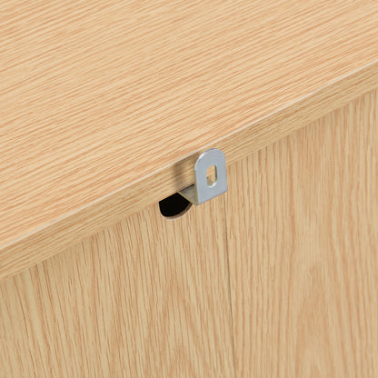 Ladekast – Ladenkast – Kommode – Dressoir – Opbergkast – 4 Lades – Massief Hout Handgrepen – 80x80x38 cm