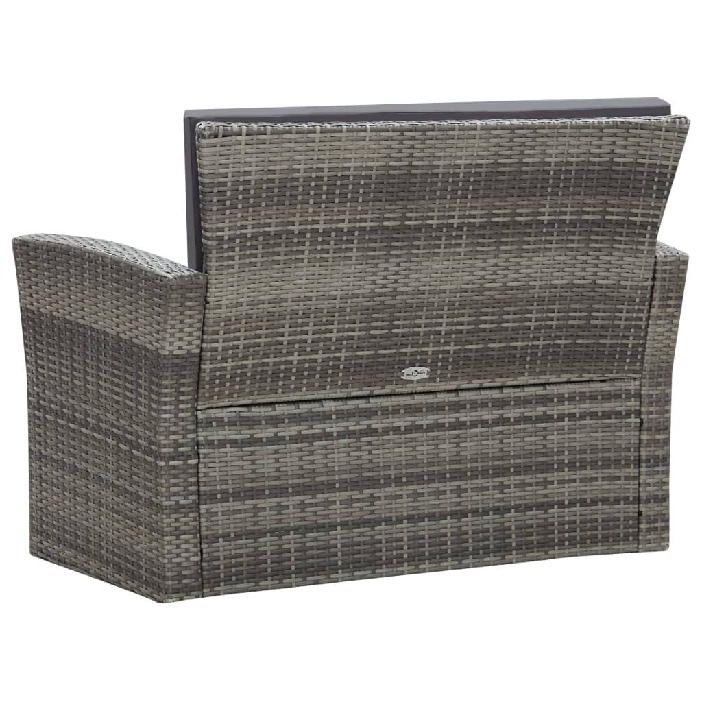 Loungeset – Tuinset – Loungemeubel – Zitgroep – Tuinmeubelset – Polyrotan – Weerbestendig – Inclusief Kussens