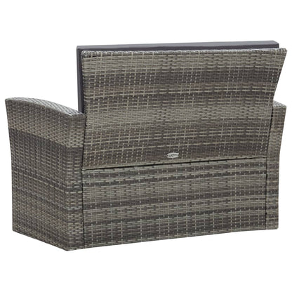 Loungeset – Tuinset – Loungemeubel – Zitgroep – Tuinmeubelset – Polyrotan – Weerbestendig – Inclusief Kussens