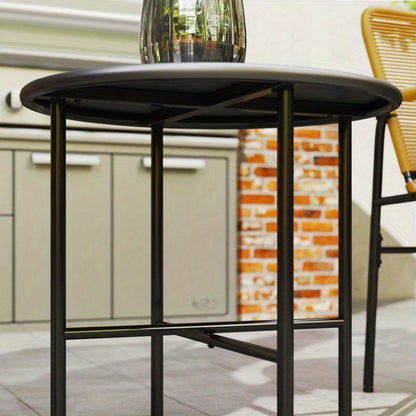 Rattan Pubset – Tuinset – Balkonmeubilair – Buitenmeubilair – Bistroset – Comfortabele Polyester Kussens – Weerbestendig Kunststof Rattan