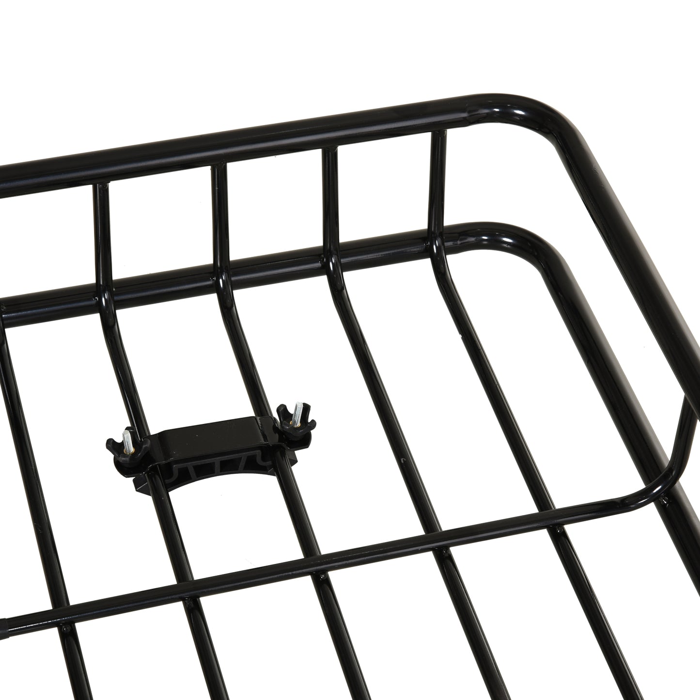 Dakkofferrek – Dakkofferdrager – Dakdrager – Bagagerek – Autodrager – Verstelbaar 109-162 cm – Max. 100 kg Staal Zwart