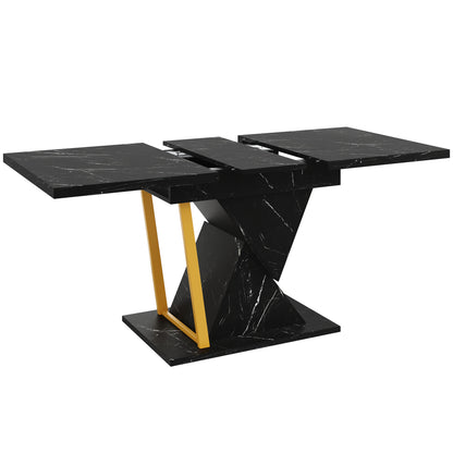 Uitklaptafel – Klaptafel – Eettafel – Uitschuiftafel – Inklapbare Tafel – Ruimtebesparend – Verstelbaar 110-140 cm – Modern Zonder Hout