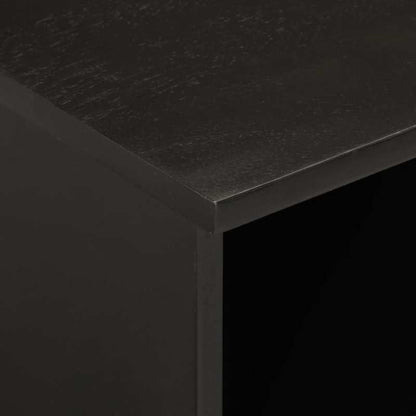TV Cabinet 100X33X46 Cm Solid Mango Wood Black
