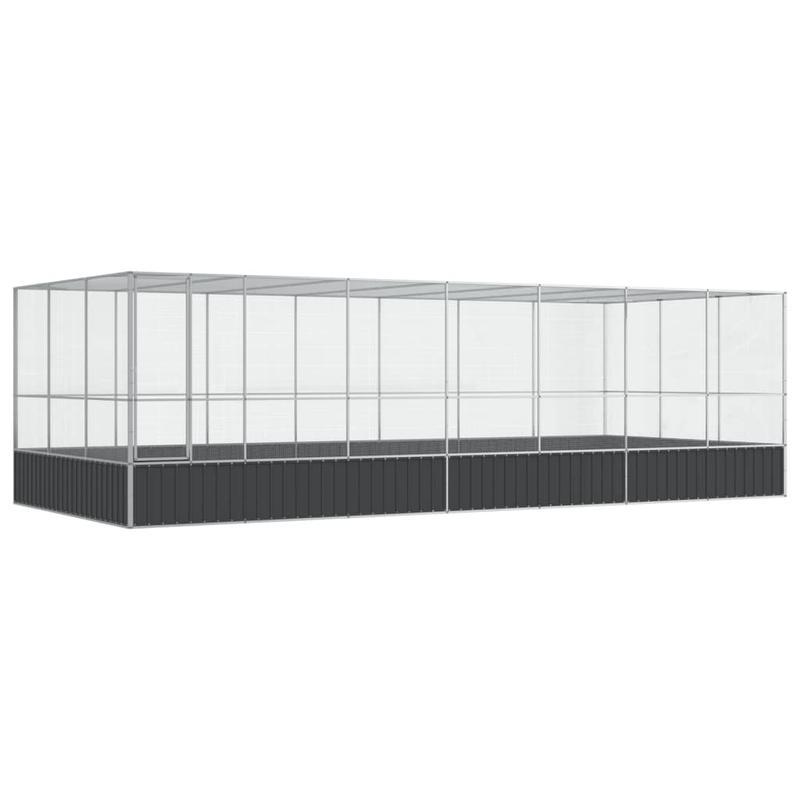 Volière – Vogelkooi – Vogelverblijf – Vogelhuis – Parkietenkooi – Gegalvaniseerd Staal – Modulair & Uitbreidbaar – Ruim & Duurzaam