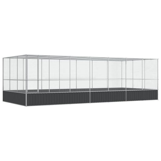 Volière – Vogelkooi – Vogelverblijf – Vogelhuis – Parkietenkooi – Gegalvaniseerd Staal – Modulair & Uitbreidbaar – Ruim & Duurzaam