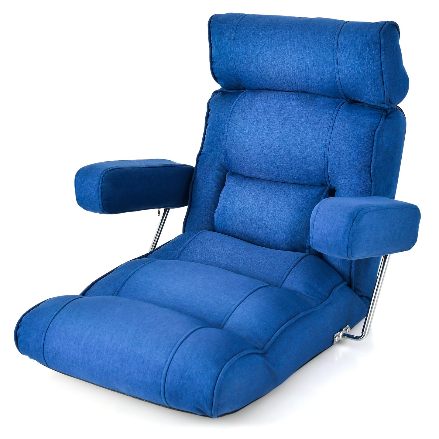 Vloersofa – Vloerstoel – Slaapbank – Loungestoel – Relaxfauteuil – Verstelbare Hoofdsteun – Traagschuim Kussen