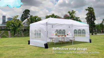 Partytent – Opvouwbare Tent – Feesttent – Buiten Tent – Luifel – 3×6 Meter – Eenvoudig Opzetten – Stevige Constructie