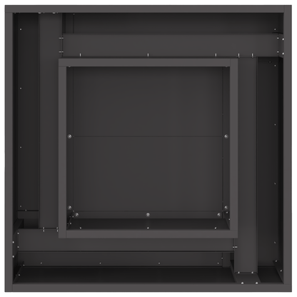 Vuurschaal Outdoor – Tuinhaard – Terrasverwarmer – Barbecueplaats – Tuinkachel – Zwart – Robuust Zwaar Staal – Compact 60x60x30 cm