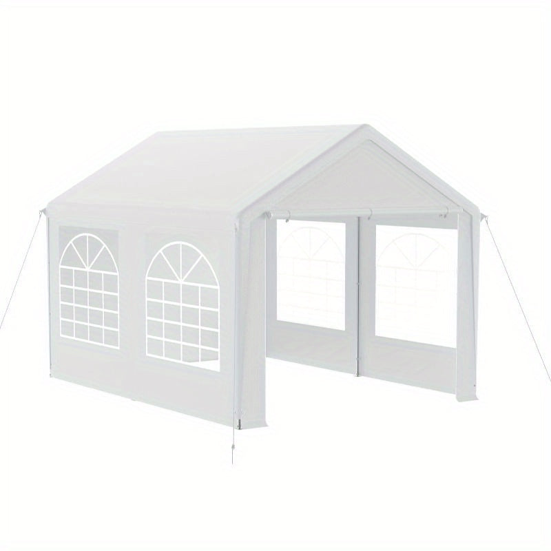 Partytent Gazebo – Tuinkamer Tent – Evenementen Tent – Feesttent – Opvouwbare Tent – Met Afneembare Zijwanden – Sterk Met Zon- En Koudebescherming – Wit 4x6m