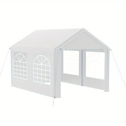 Partytent Gazebo – Tuinkamer Tent – Evenementen Tent – Feesttent – Opvouwbare Tent – Met Afneembare Zijwanden – Sterk Met Zon- En Koudebescherming – Wit 4x6m