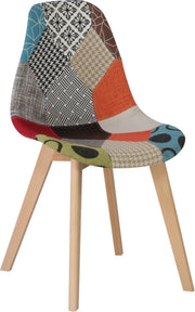 Eetkamerstoelen - Design Stoelen – Gestoffeerd - Kuipstoel - Stoel – Stoelen - Eetkamerstoelen Set van 4 - Wit | Grijs | Zwart