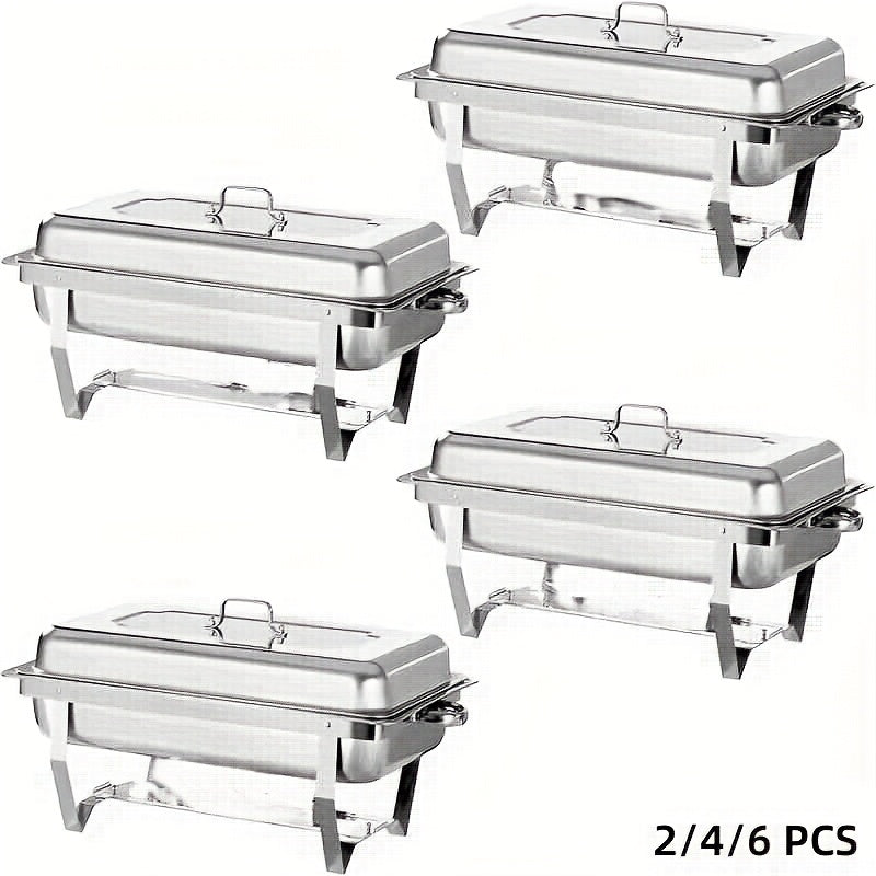 Chafing Dish – Buffetwarmer – Warmhoudplaat – Warmhoudschaal – Warmhoudbak – RVS 9 Liter – Inclusief Deksel – Elektriciteitsvrij