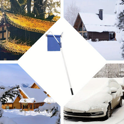 Instelbare Dak Sneeuwhark – Sneeuwschuiver – Dakschuiver – Sneeuwruimer – Dakveger – Aluminium & Oxford Materiaal – Telescopisch Design