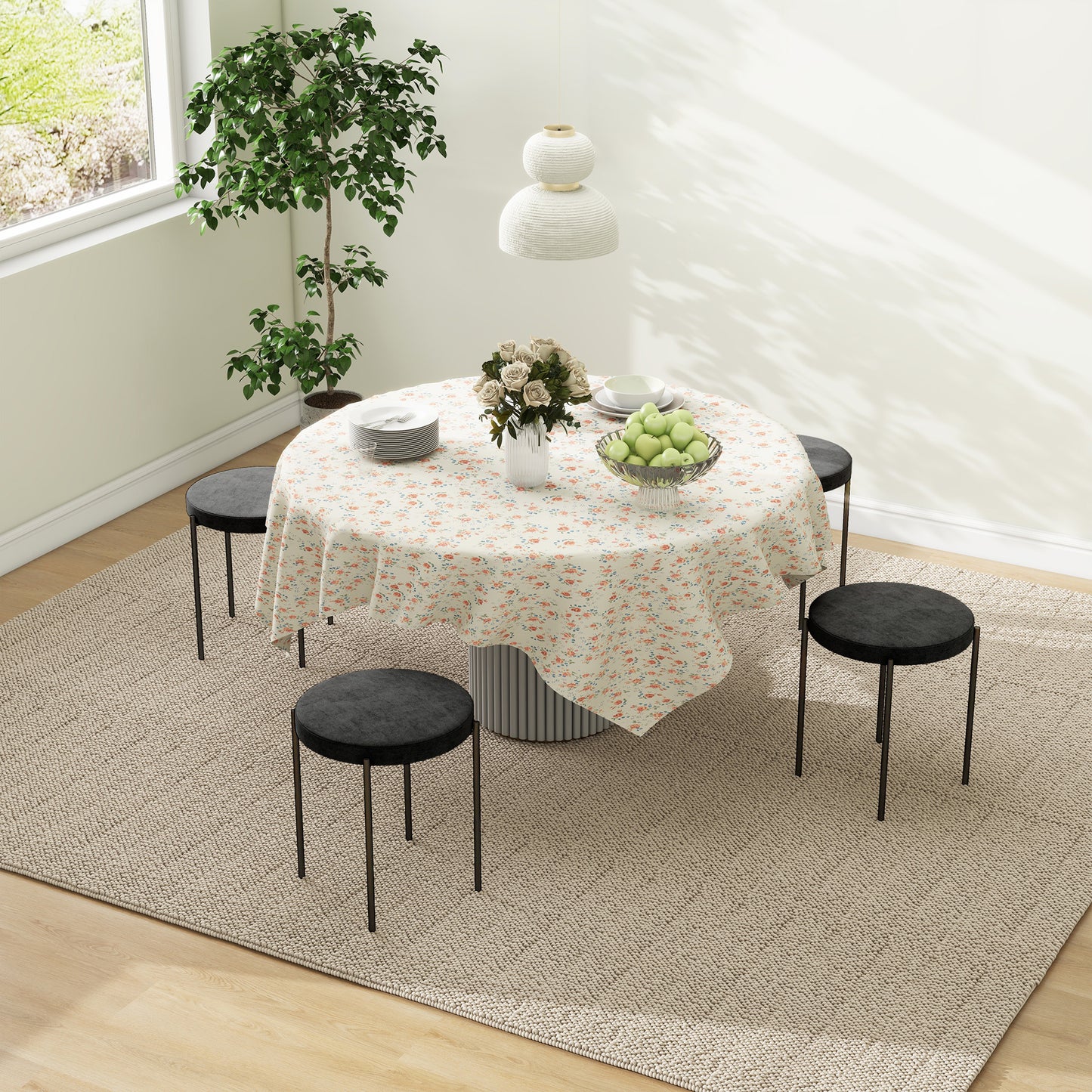 Eetkamerstoel – Stoel – Kuipstoel – Meubel – Zitstoel – Zwarte Velvet Bekleding – Stapelbaar & Lichtgewicht – 41,5x41,5x46 cm
