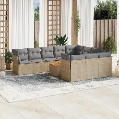11-Set. Garden-Sofa furniture with Pillow Beige Poly Rattan Temporary Removable Outdoor, Lounge Suite Furniture, Couches, Patio Furniture, Garden Furniture, Terrace Furniture, Rattan Furniture, Corner Lounge, Lounge Suite, So