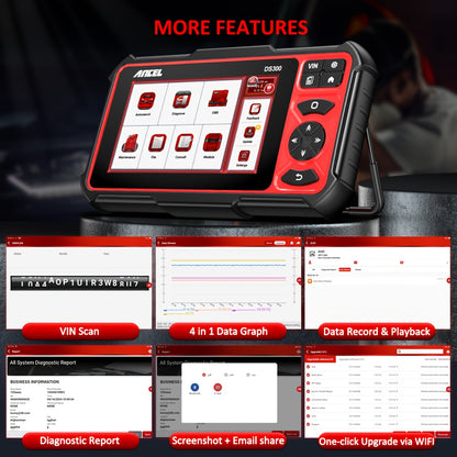 OBD2 Scanner – Auto Diagnosescanner – Foutcode Lezer – Auto Scanner – Diagnoseapparaat – Vier Systemen Diagnose – Olie Reset Functie – Handheld Compact