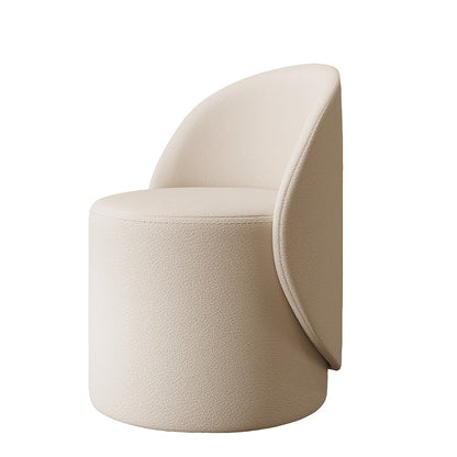 Make-upkrukje – Make-upkruk – Kaptafelkruk – Dressingkruk – Make-upstoel – Abrikoos Wit – Hardhout & Kunsthout – Met Rugleuning – Compact Design