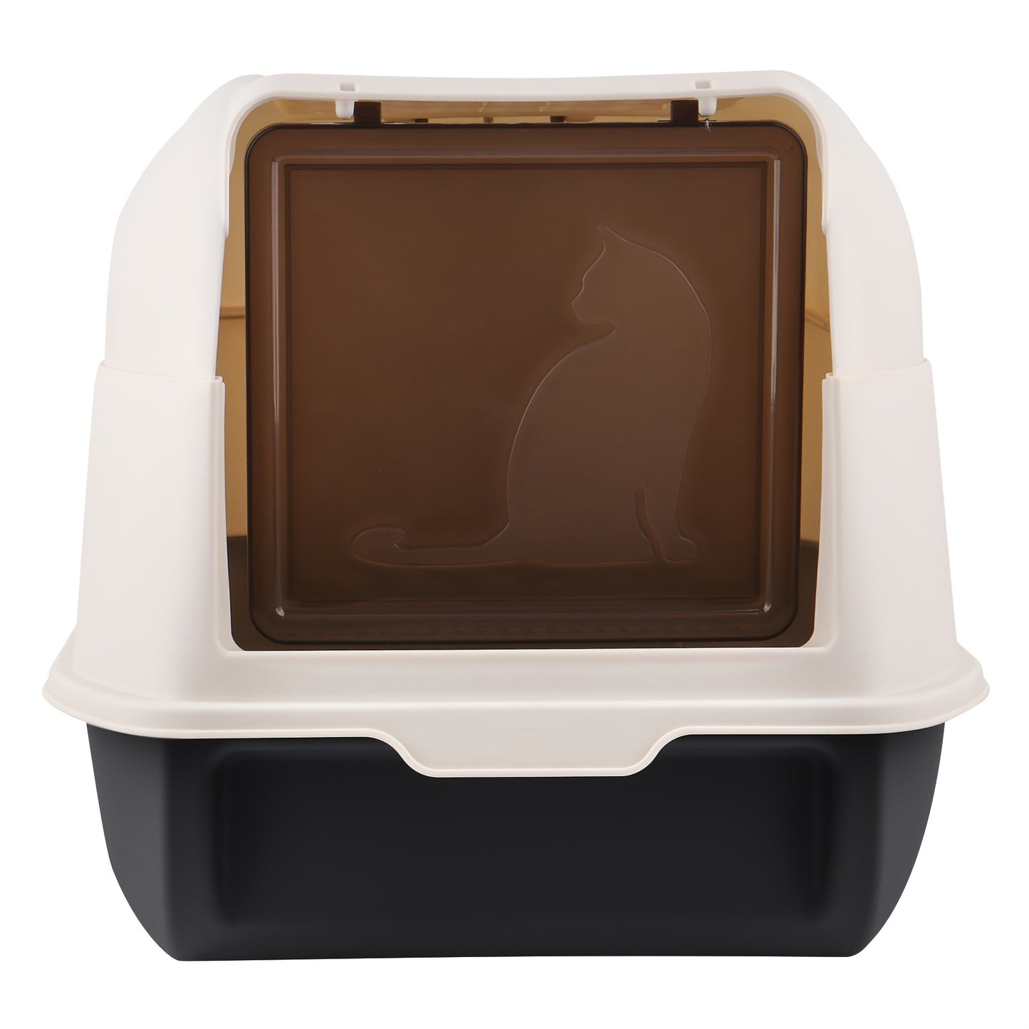 Kattenbak – Kattenbakje – Katten Toilet – Huisdier Toilet – Open Gesloten Design – 36x51x34 cm – Duurzaam PP Materiaal – Vermindert Strooisel Met 40%