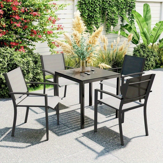 Tuintafel – Terrastafel – Campingtafel – Buitentafel – Balkon tafel – Verstelbare Hoogte – Weerbestendig Aluminium