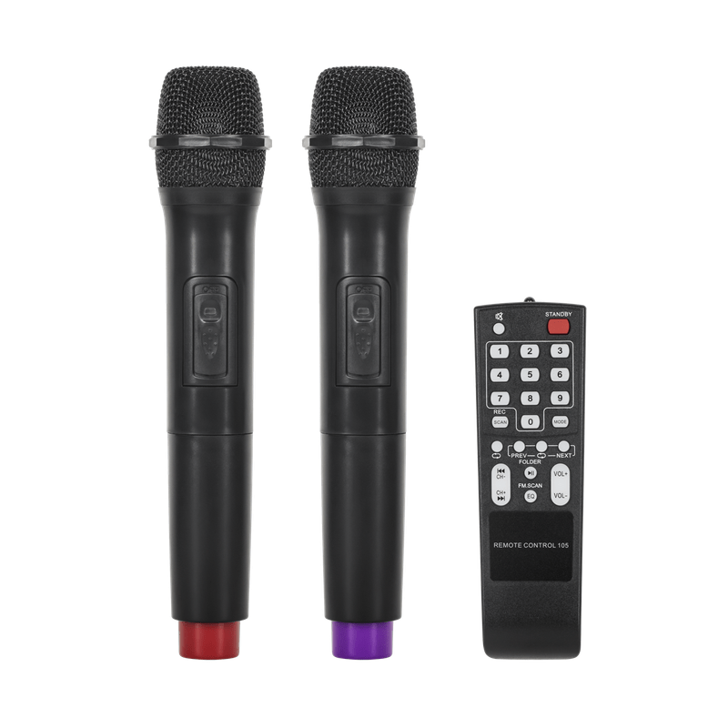 Draadloze Microfoonset – Actieve Speaker – Bluetooth Speaker – Karaoke Microfoon – Presentatie Microfoon – 12 Inch Woofer – 40W Vermogen