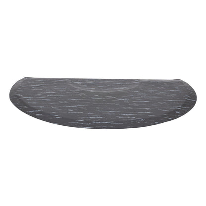 Salonmat – Kappersmat – Antivermoeidheidsmat – Werkcomfortmat – Vloermat Halfrond – Marmerblauw – 152x91 cm – 1,6 cm dik met PU/PVC padding – Anti-slip en duurzaam