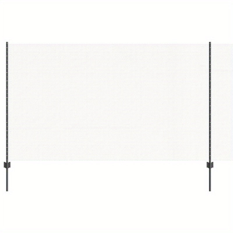 Schuttingpaal – Tuinpalen – Tuinhout – Hekwerkpaal – Staalpaal – Grijs – 140 cm Lengte – Hexagonaal U-Profiel
