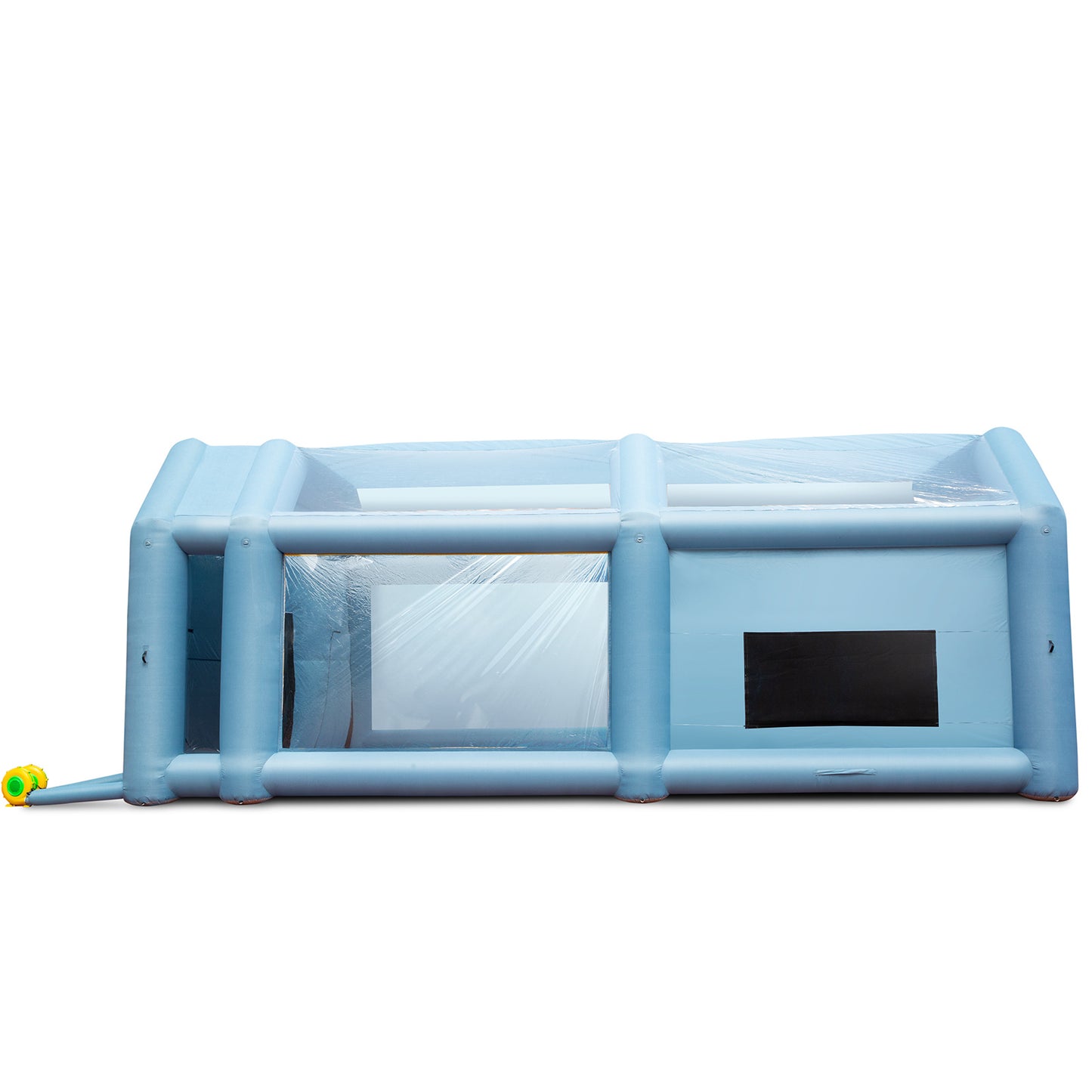 Mobiele Opblaasbare Spuitcabine – Spuittent – Verfspuitcabine – Vervangt Spuitkamer – Lakruimte – Oxford Katoen Variant – Ruime Binnenruimte 6,8x3,5x2,8m – Hoogwaardige Luchtcirculatie Met Filtersysteem