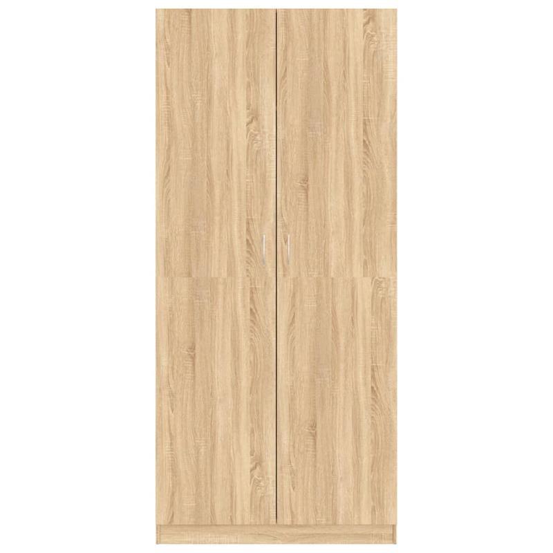 Staande Kledingkast – Kledingkast – Garderobekast – Opbergkast – Linnenkast – Modern Minimalistisch Design – Ruime Opbergruimte – Duurzaam Zacht Hout – Eenvoudige Montage – Variant Bruin