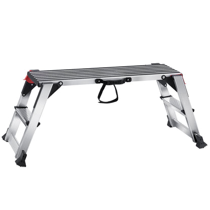 Werksteiger – Werkplatform – Inklapbare Ladder – Rolsteiger – Kamersteiger – Aluminium – Draagkracht 300 kg – Antislip & Inclapbaar