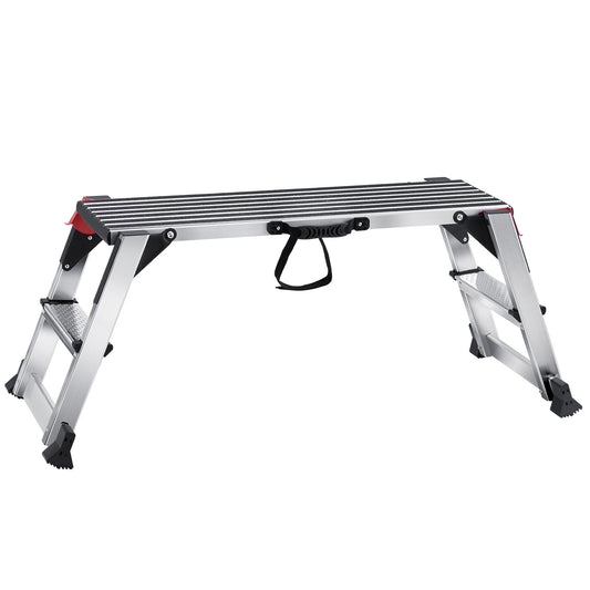 Werksteiger – Werkplatform – Inklapbare Ladder – Rolsteiger – Kamersteiger – Aluminium – Draagkracht 300 kg – Antislip & Inclapbaar