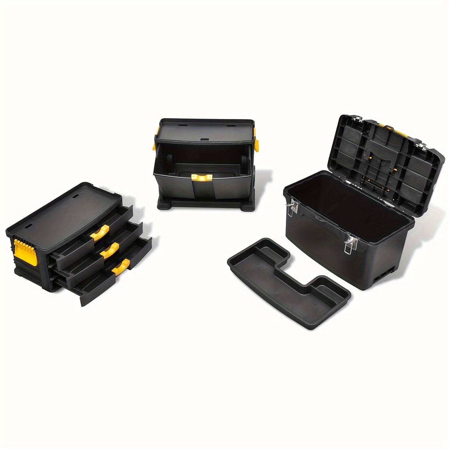 Gereedschapskist – Gereedschapskoffer – Toolbox – Gereedschapkist – Gereedschapstrolley – Op wielen – Lichtgewicht kunststof – Compact formaat 46x28x82 cm