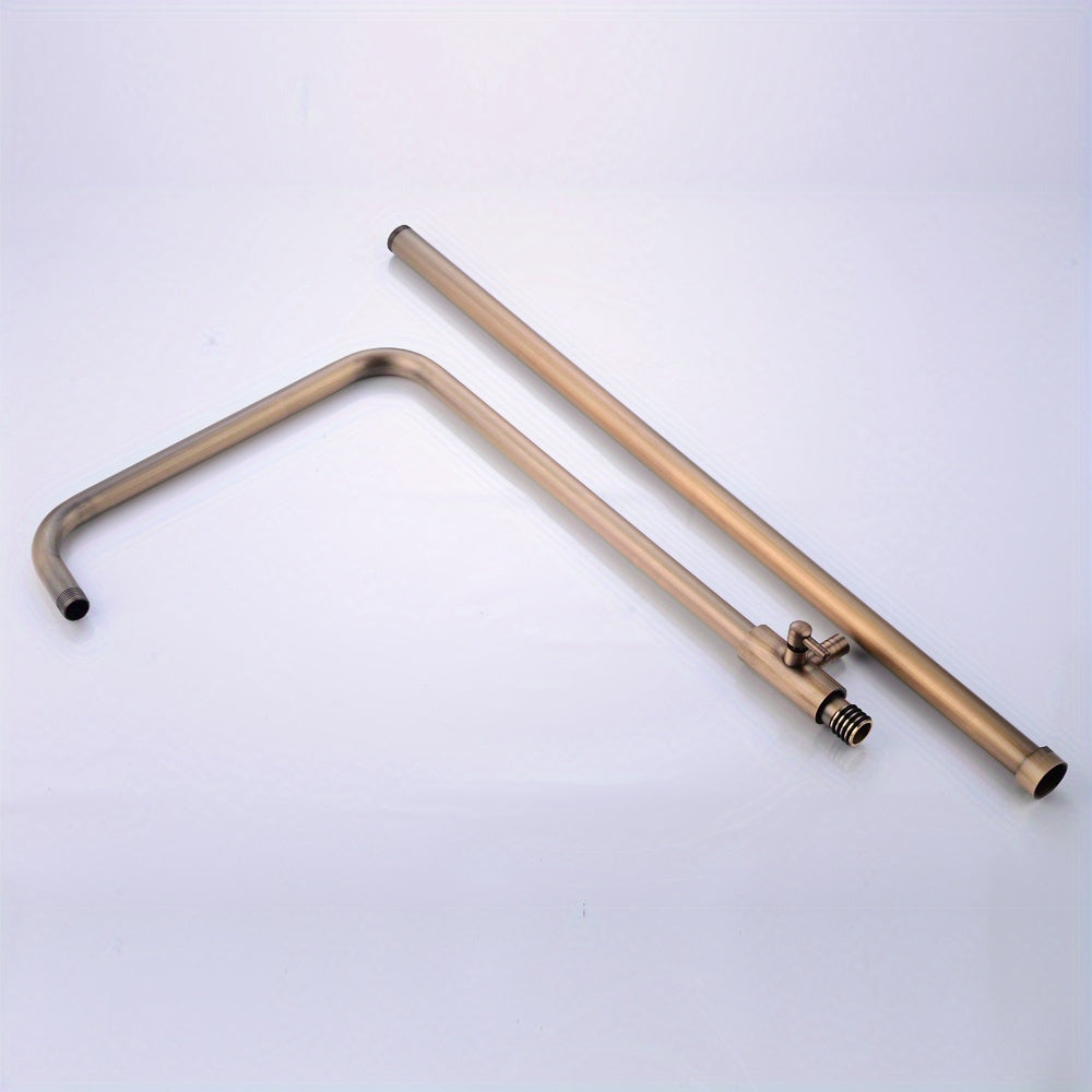 Doucheset – Regendouche – Handdouche – Douchekraan – Douchegarnituur – Messing Retro Design – Verstelbare Glijstang 7-100 cm