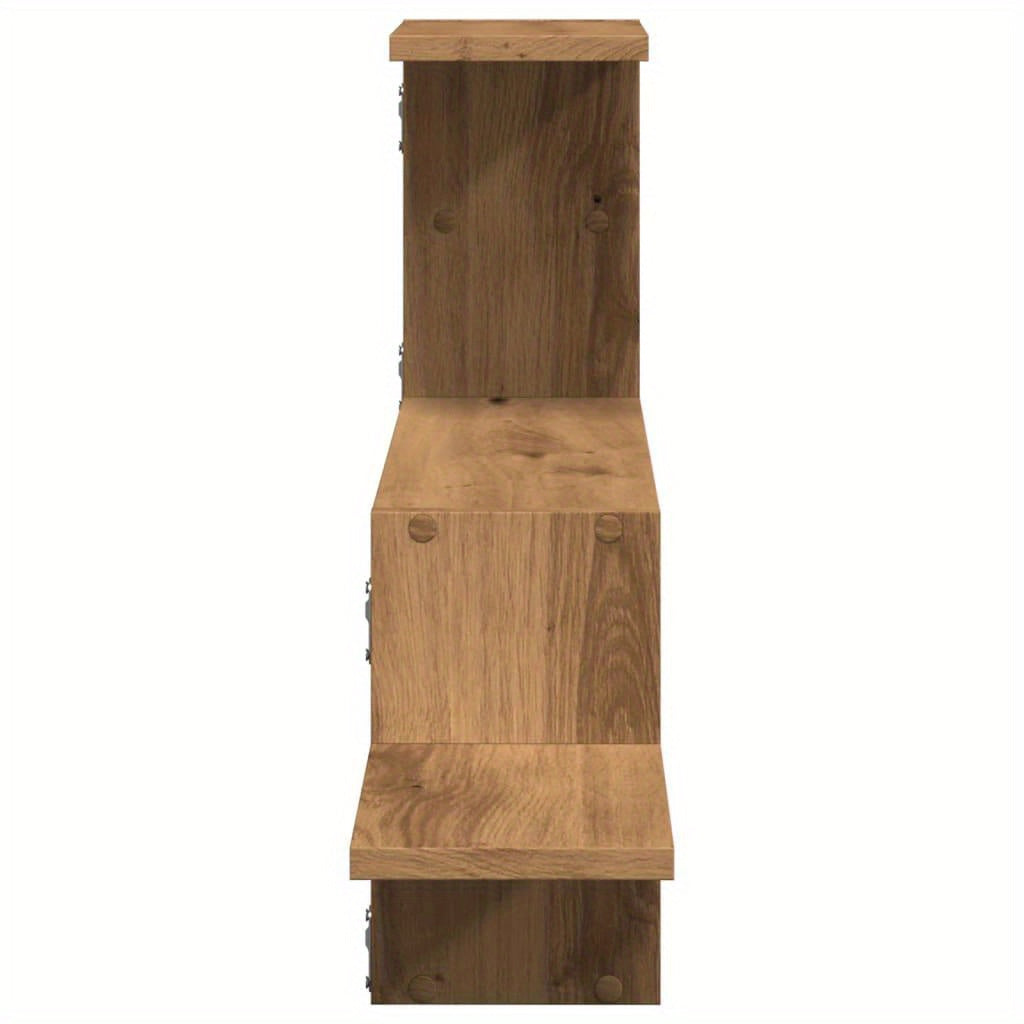 Wandplank – Muurplank – Zwevende Plank – Fotoplank – Ophangplank – Artisan Eikenhout – 104x15x49 cm – Robuust & Duurzaam