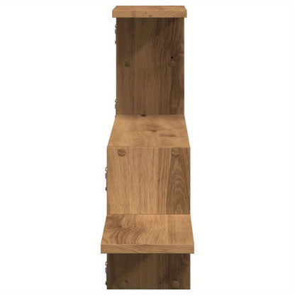 Wandplank – Muurplank – Zwevende Plank – Fotoplank – Ophangplank – Artisan Eikenhout – 104x15x49 cm – Robuust & Duurzaam