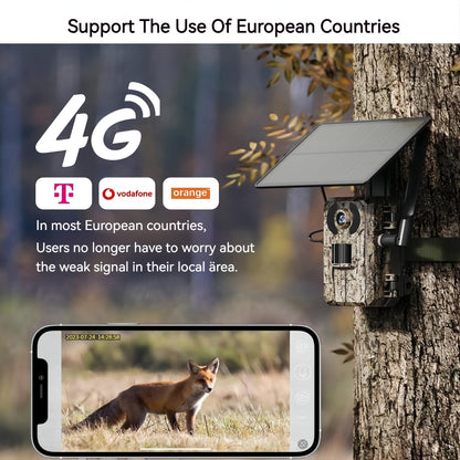 Wildcamera – Jachtcamera – Trailcam – Wildlife Camera – Buiten Camera – 4G LTE Met 2K HD Live Beeld – Zonnepaneel Oplaadbaar Met Nachtzicht