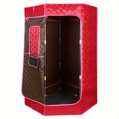 Sauna – Saunatent – Stoomsauna – Binnensauna – Draagbare Sauna – 90x90x180 cm – Zonder Elektriciteit – Met Ingebouwde Douchestoel en Ventilatieraampje