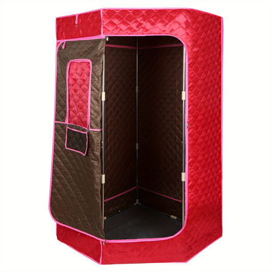 Sauna – Saunatent – Stoomsauna – Binnensauna – Draagbare Sauna – 90x90x180 cm – Zonder Elektriciteit – Met Ingebouwde Douchestoel en Ventilatieraampje