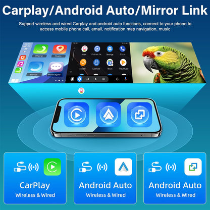 Autoplayer – Car Stereo – Multimediasysteem – Navigatie – Autoradio – 2GB+64GB Met AHD Achteruitrijcamera – 9 Inch HD IPS Touchscreen – Draadloos CarPlay & Android Auto