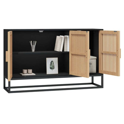 Dressoir – Opbergkast – Ladekast – Kast – Meubel – Zwart Hout – Compact Formaat 105x30x65 cm – Duurzaam & Praktisch Design