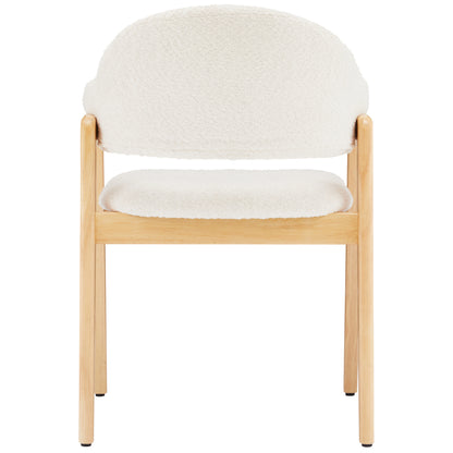 2-Pack High-Quality Faux Fur Chair Covers | Suitable for Dining, Dressing, Ergonomic, Lightweight Luxury, and Curved Back Chairs | White, Modern Style, Solid Back, Wipe Clean Care