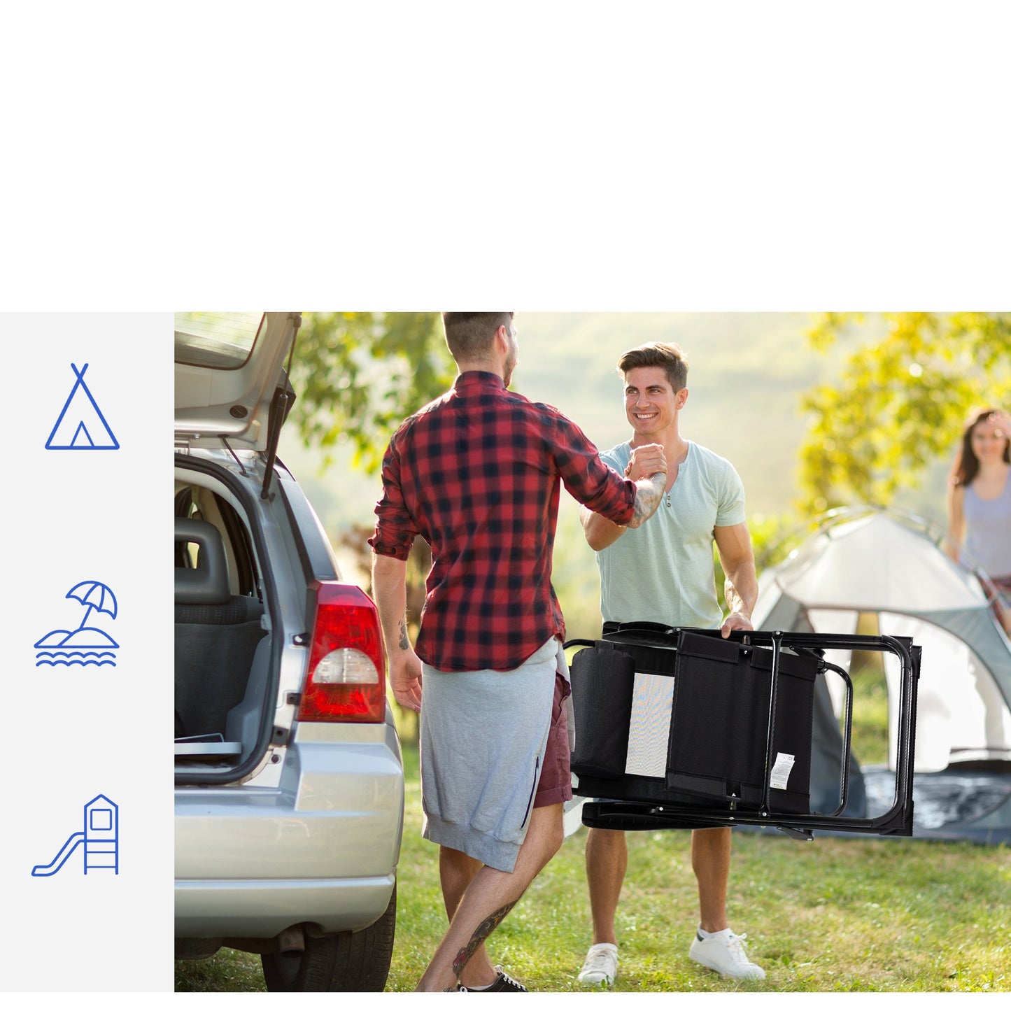 Verstelbare Tuinstoelen – Ligstoel – Relaxstoel – Campingstoel – Balkonstoel – Inklapbaar – Weerbestendig – Met Kussen