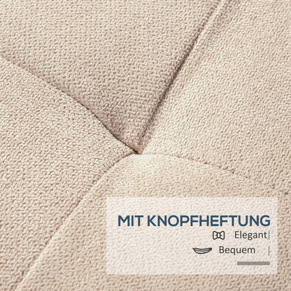 Opbergbank – Opbergkist – Zitbank – Halbank – Bedbank – Met Kussen – Linnen Look – 125x49x41,5 cm – 120 kg Draagvermogen
