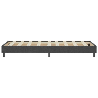 Gray Fabric Slatted Bed Frame 90x200cm - Modern Minimalist Integral Design, Sturdy MDF & Metal Construction, Easy Assembly, Space-Saving Single Bed for Small Bedrooms, Durable Fabric, Comfortable Sleeping Experience (Mattress