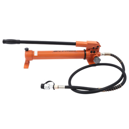 Handmatige Hydraulische Pomp – Hydraulische Handpomp – Drukpomp – Hydraulisch Bedieningspomp – Industriepomp – Oranje Variant – 70 Mpa Krachtige Druk – 200 cm Lange Flexibele Slang