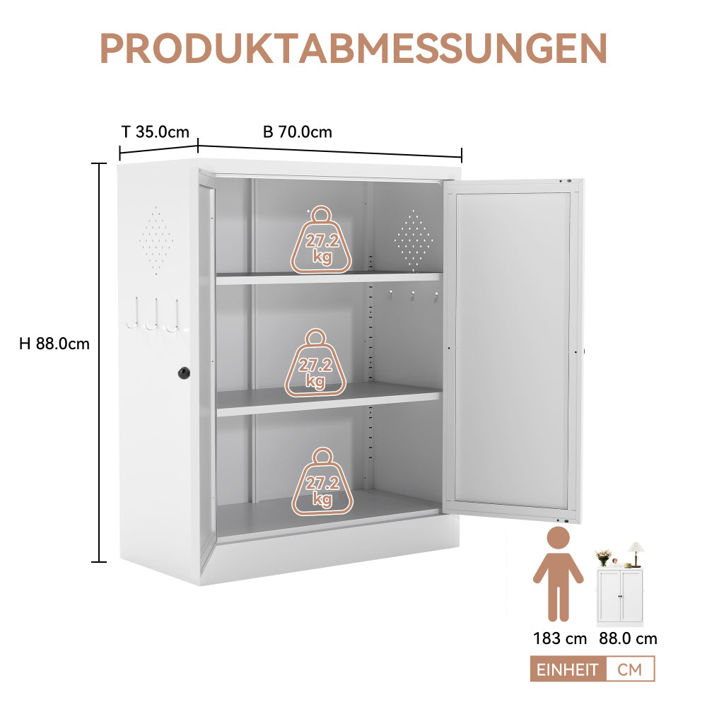Modern White Metal Kitchen with Adjustable Shelves - Heavy-Duty Freestanding Shelving Unit, Space-Saving Vertical Design, Easy Assembly (Some Parts >5 Components), Non-Wood for Small Kitchens & Apartments)