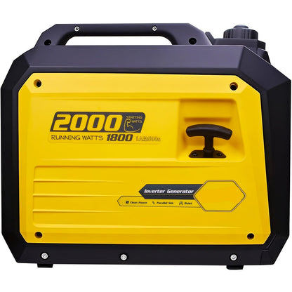Benzine Generator – Draagbare Stroomvoorziening – Inverter Generator – Stille Generator – 2000 Watt Startvermogen – Smart Display - QUORE
