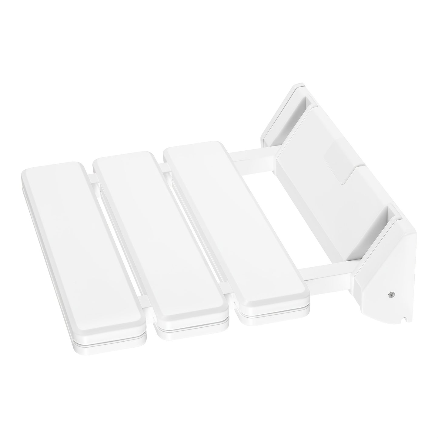 Opklapbare Douchezit – Douchekruk – Douchestoel – Badstoel – Wandzitje – Ruimtebesparend Design – Max Draagvermogen 130 kg – Wit
