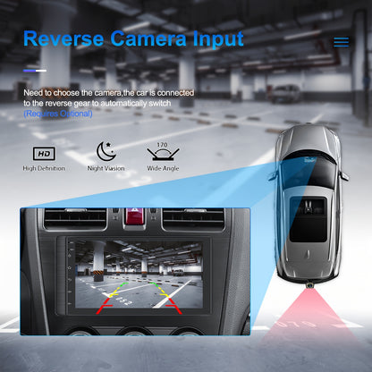Autoradio – 2DIN Autoradio – Multimedia Speler – Navigatiesysteem – Touchscreen Radio – 7 Inch IPS Scherm – Draadloze CarPlay & Android Auto – Inclusief Achteruitrijcamera